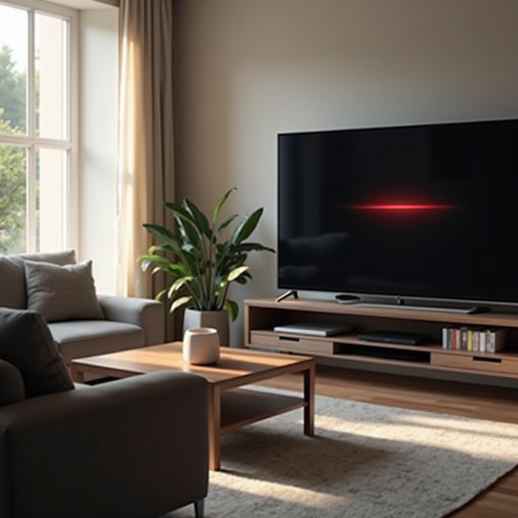 luz roja del televisor Hisense parpadea 3 veces