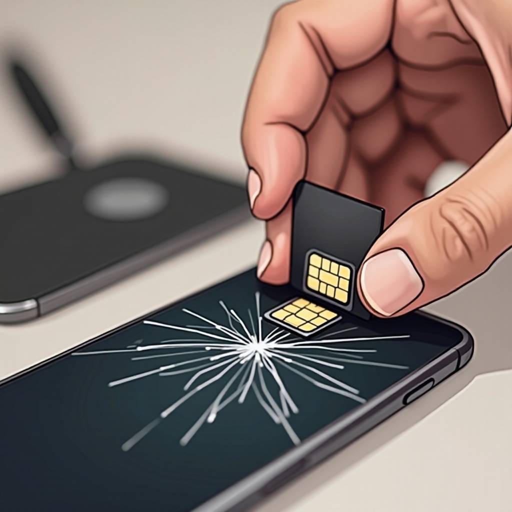 SIM-Karte ins schlechte Telefon stecken