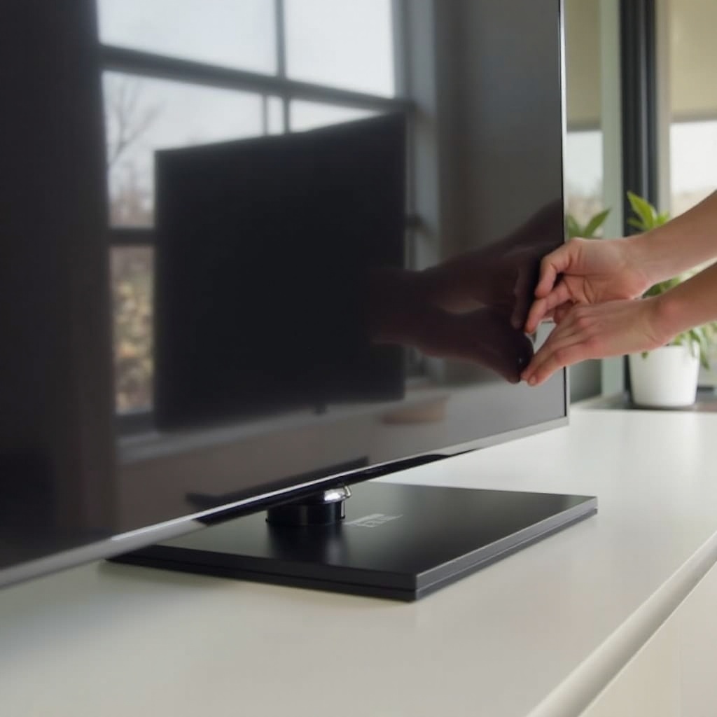 hoe de voet van een Samsung-televisie te verwijderen