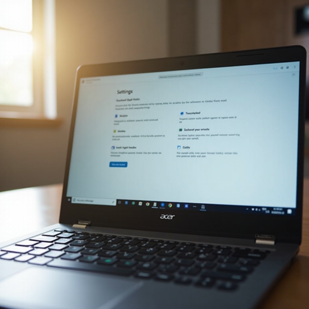 poista oikean napsautuksen käyttö käytöstä kaikilla sivustoilla Acer Chromebookissa