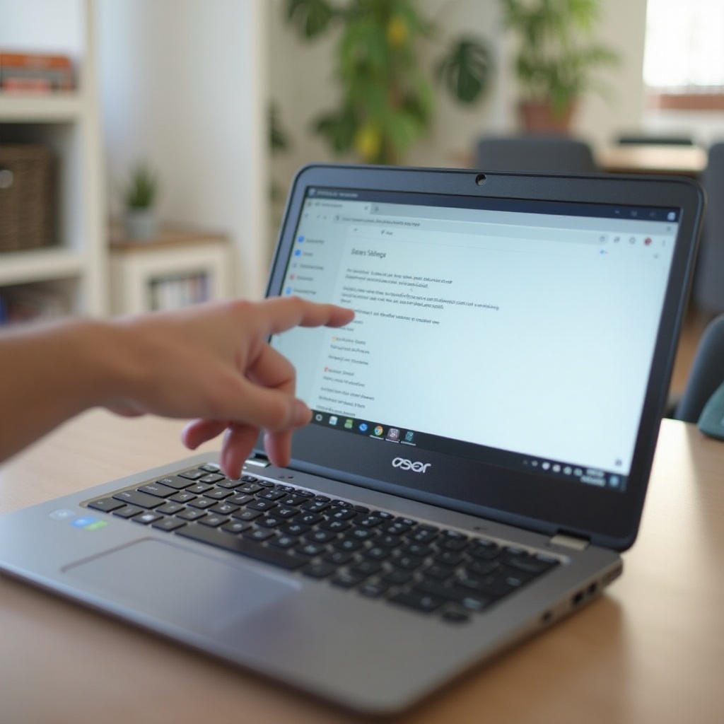 poista oikean napsautuksen käyttö käytöstä kaikilla sivustoilla Acer Chromebookissa