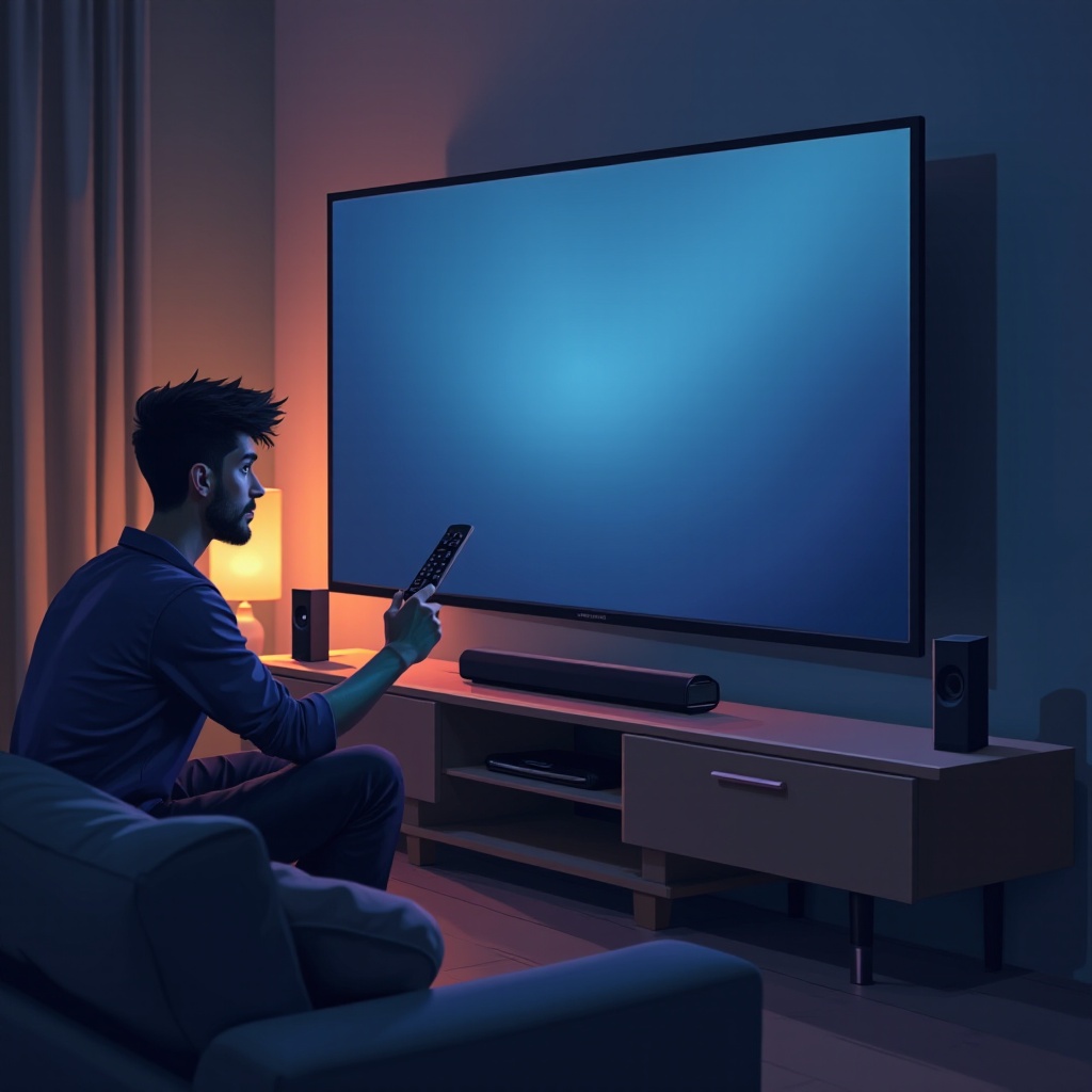 fallo en la pantalla de televisión