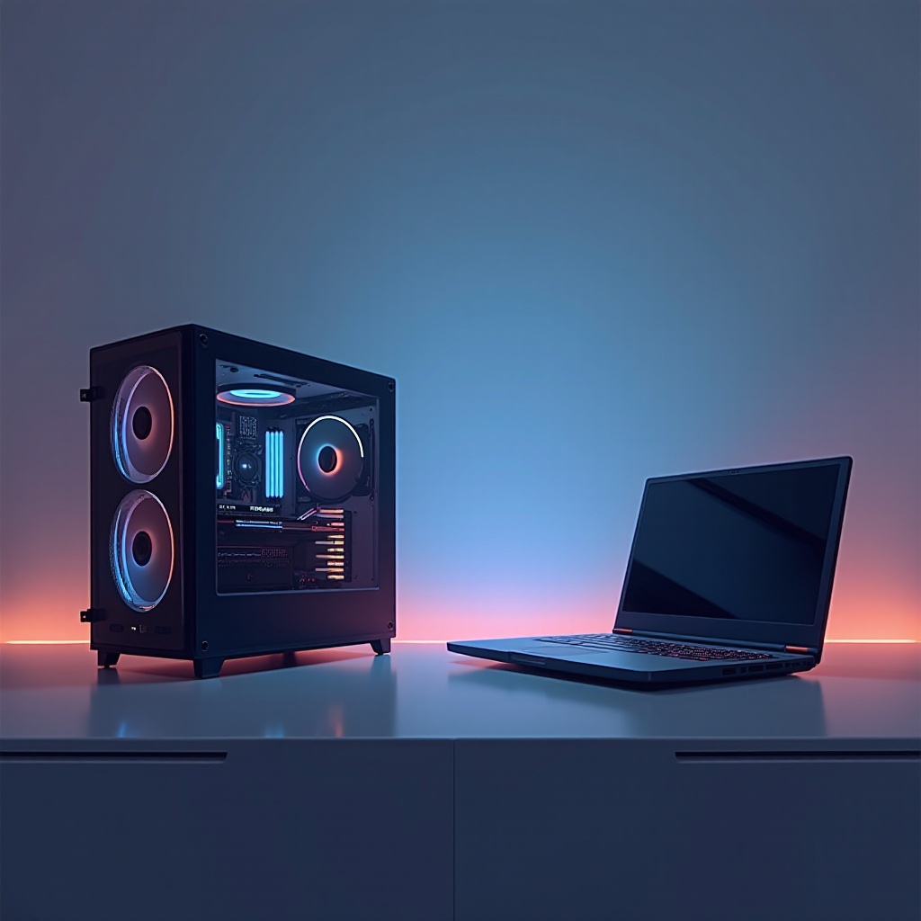 PS5 versus laptop de jogos
