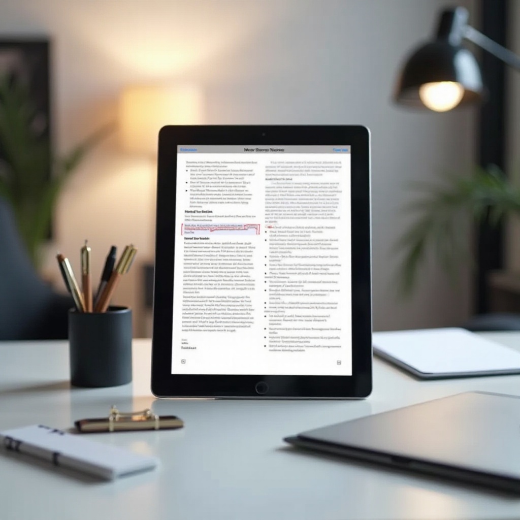 annoter un PDF sur iPad