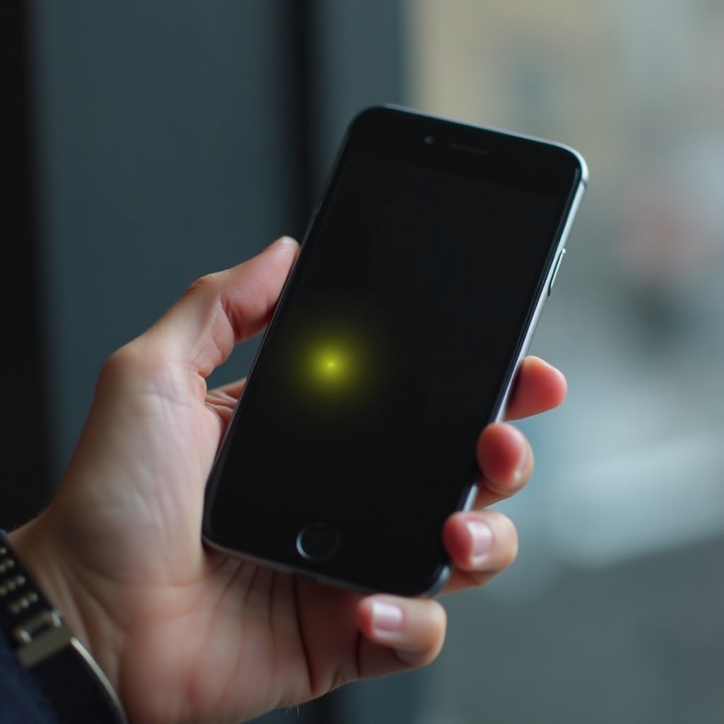 gelber Fleck auf dem iPhone-Bildschirm