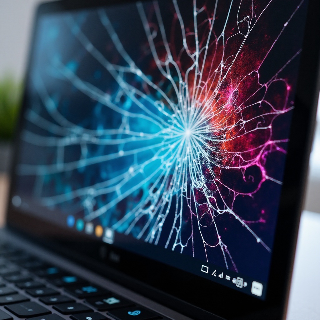 come riparare uno schermo di Chromebook incrinato e sanguinante