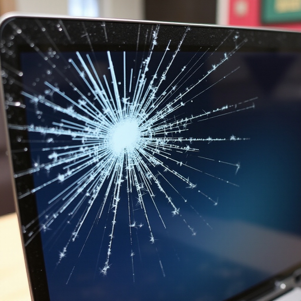 cómo arreglar una pantalla de Chromebook agrietada y sangrante