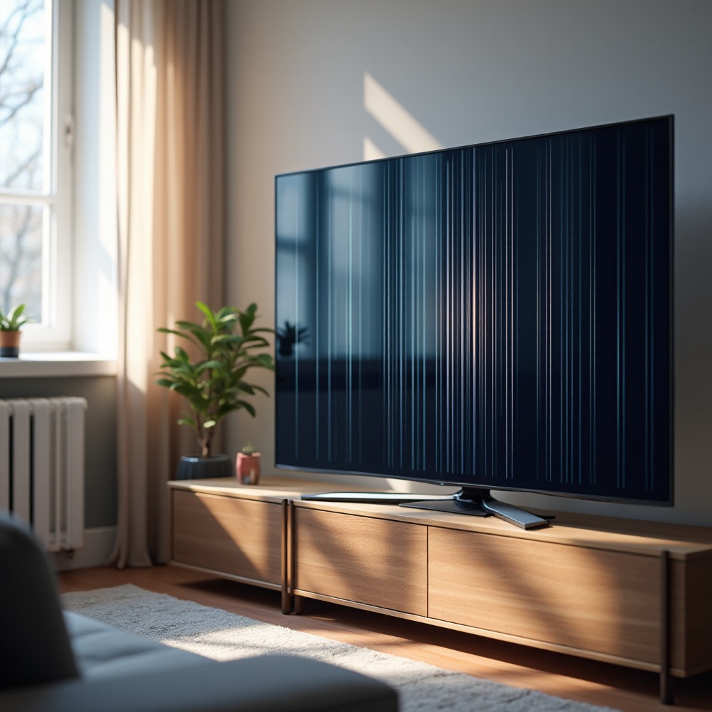 linee verticali deboli sul televisore Samsung